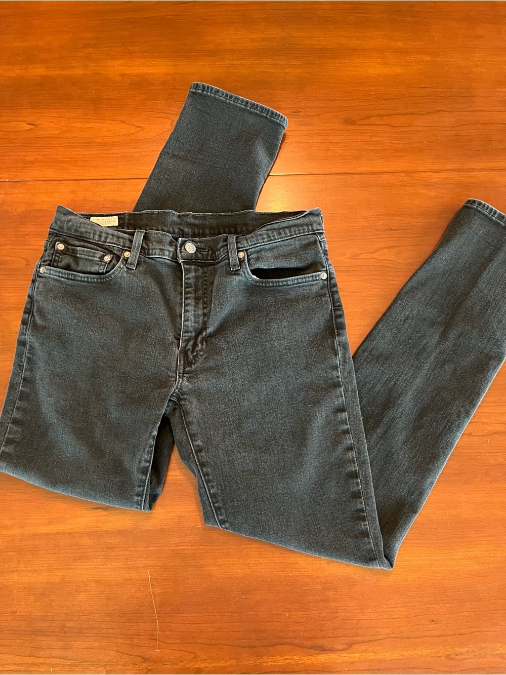 Levi's 511 Slim Fit Black Jean Waterless Men's Denim W33 L34